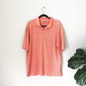 Nike Golf Fit Dry Golf Polo Orange and Gray